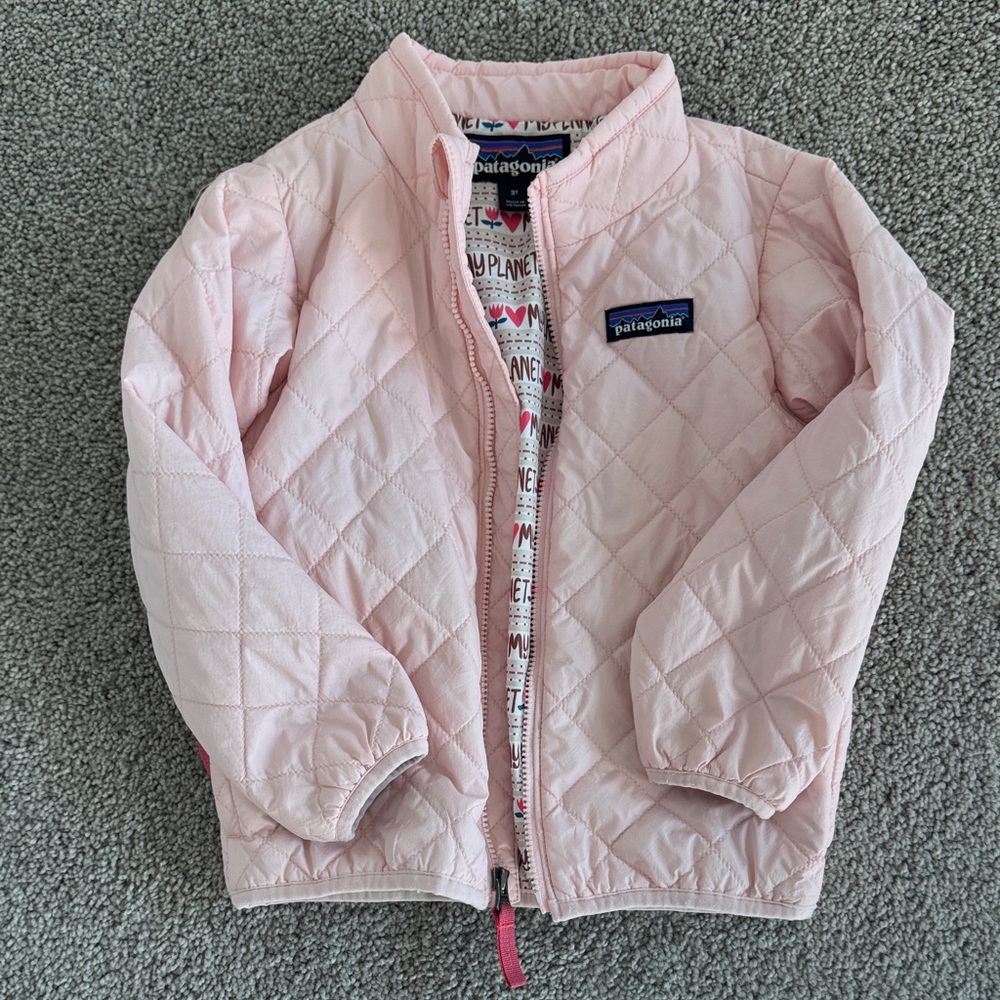 Patagonia Light Pink Quilted Jacket